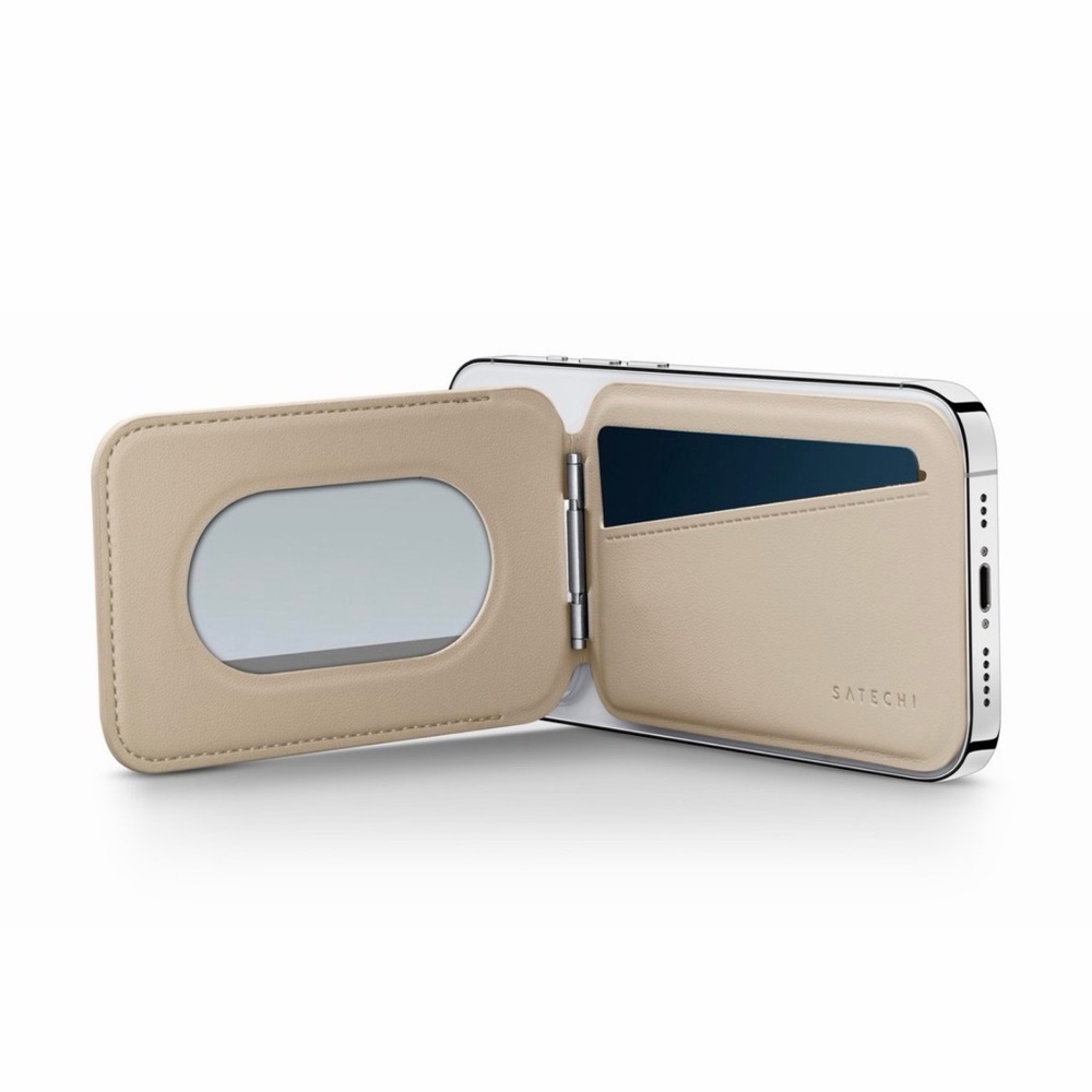Satechi Vegan-Leather Magnetic Wallet Stand